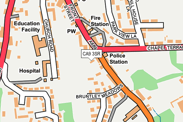 CA9 3SR map - OS OpenMap – Local (Ordnance Survey)