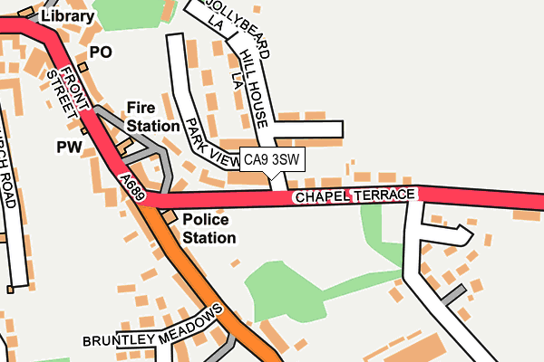 CA9 3SW map - OS OpenMap – Local (Ordnance Survey)