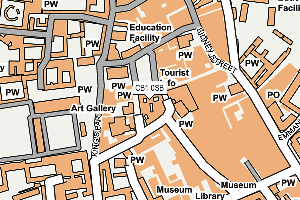 CB1 0SB map - OS OpenMap – Local (Ordnance Survey)