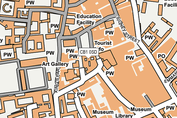 CB1 0SD map - OS OpenMap – Local (Ordnance Survey)