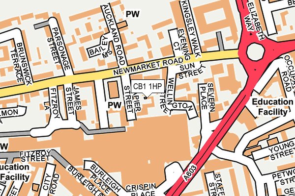 CB1 1HP map - OS OpenMap – Local (Ordnance Survey)