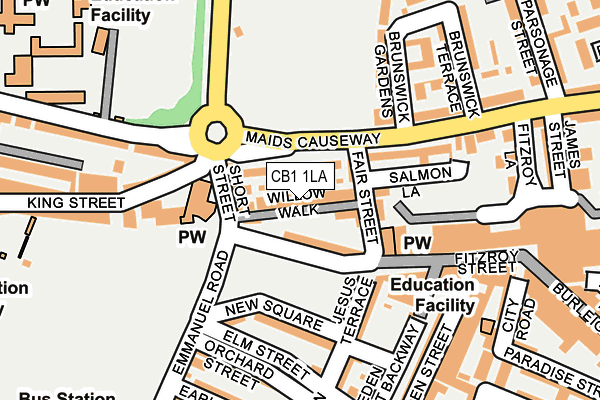 CB1 1LA map - OS OpenMap – Local (Ordnance Survey)