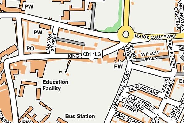 CB1 1LG map - OS OpenMap – Local (Ordnance Survey)