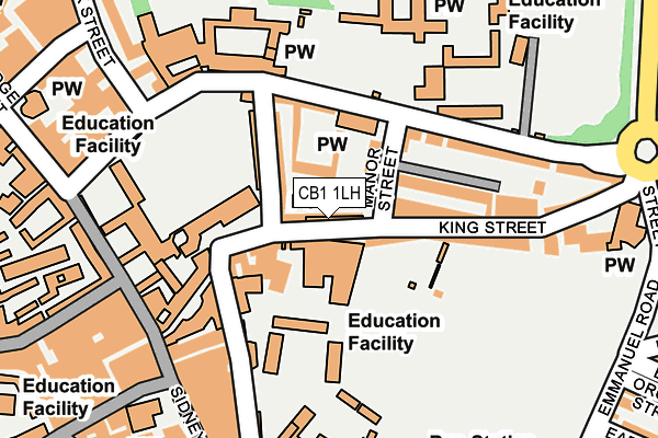 CB1 1LH map - OS OpenMap – Local (Ordnance Survey)