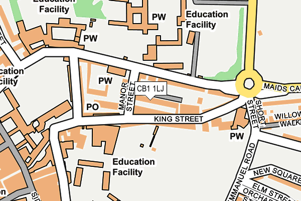 CB1 1LJ map - OS OpenMap – Local (Ordnance Survey)