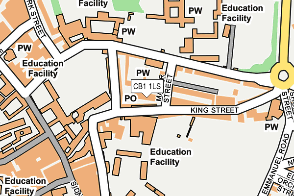 CB1 1LS map - OS OpenMap – Local (Ordnance Survey)