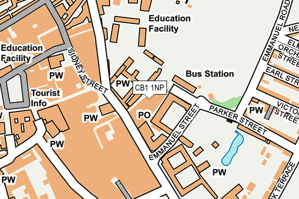 CB1 1NP map - OS OpenMap – Local (Ordnance Survey)