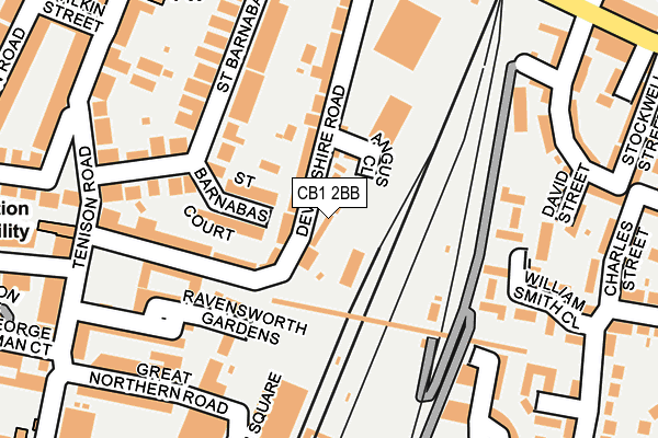 CB1 2BB map - OS OpenMap – Local (Ordnance Survey)