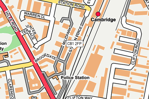 CB1 2FP map - OS OpenMap – Local (Ordnance Survey)