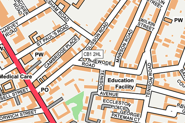 Map of ARTIUM LIMITED at local scale