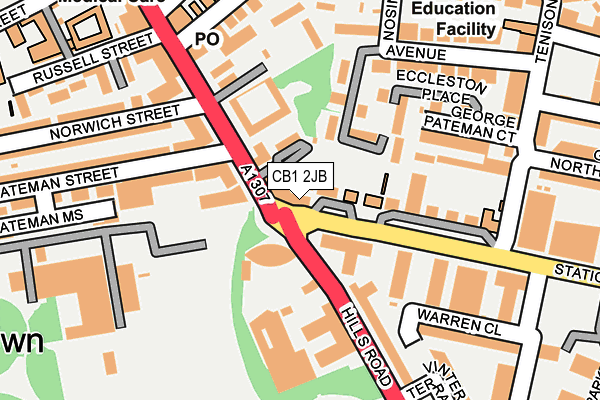 Map of ADILIAS STATION ROAD BAKERY LTD at local scale
