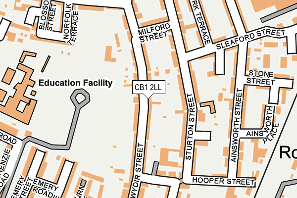 CB1 2LL map - OS OpenMap – Local (Ordnance Survey)