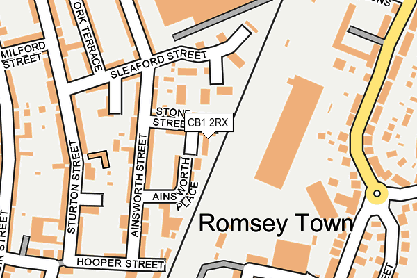 CB1 2RX map - OS OpenMap – Local (Ordnance Survey)