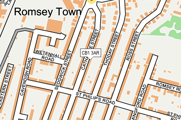 CB1 3AR map - OS OpenMap – Local (Ordnance Survey)