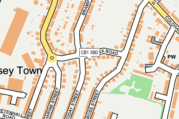 CB1 3BD map - OS OpenMap – Local (Ordnance Survey)