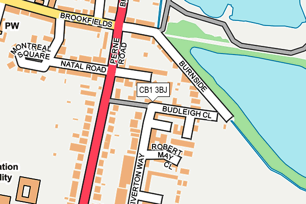 CB1 3BJ map - OS OpenMap – Local (Ordnance Survey)