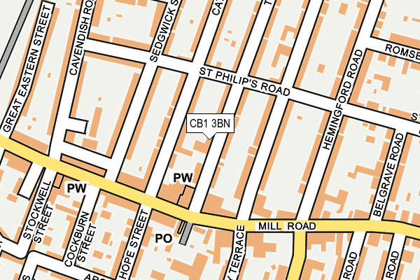 CB1 3BN map - OS OpenMap – Local (Ordnance Survey)