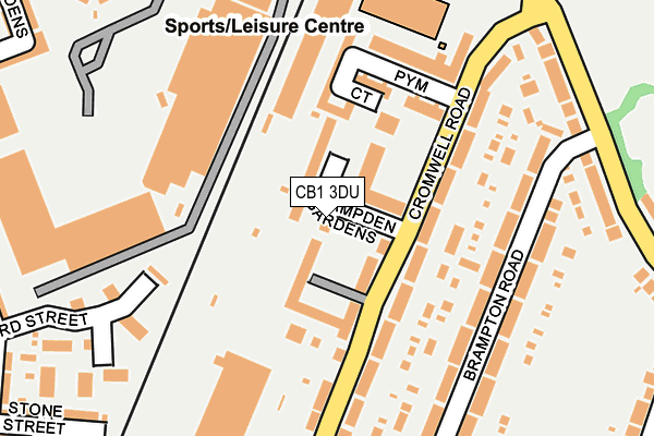 CB1 3DU map - OS OpenMap – Local (Ordnance Survey)