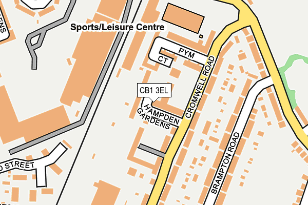 CB1 3EL map - OS OpenMap – Local (Ordnance Survey)