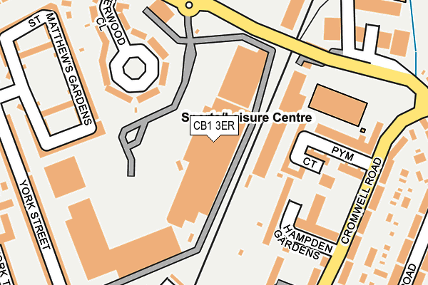 CB1 3ER map - OS OpenMap – Local (Ordnance Survey)