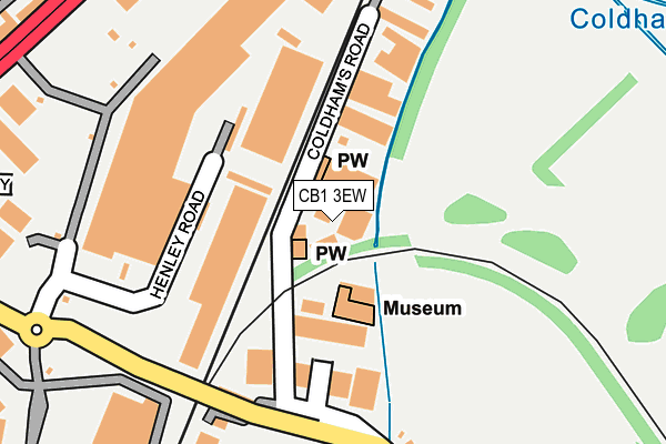 CB1 3EW map - OS OpenMap – Local (Ordnance Survey)