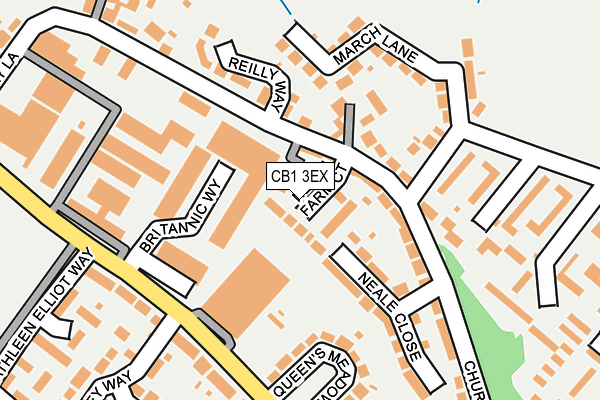 CB1 3EX map - OS OpenMap – Local (Ordnance Survey)