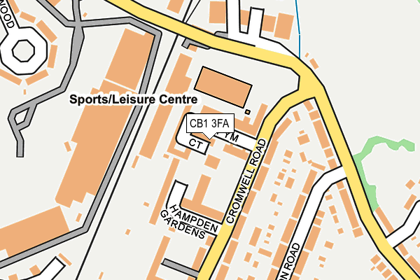 CB1 3FA map - OS OpenMap – Local (Ordnance Survey)