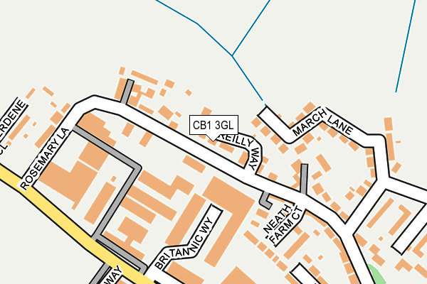 CB1 3GL map - OS OpenMap – Local (Ordnance Survey)