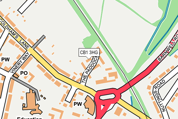 CB1 3HG map - OS OpenMap – Local (Ordnance Survey)
