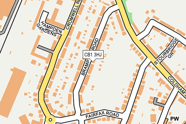 CB1 3HJ map - OS OpenMap – Local (Ordnance Survey)