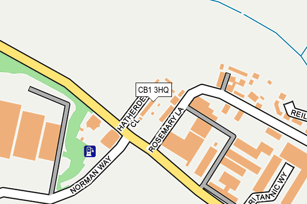 CB1 3HQ map - OS OpenMap – Local (Ordnance Survey)