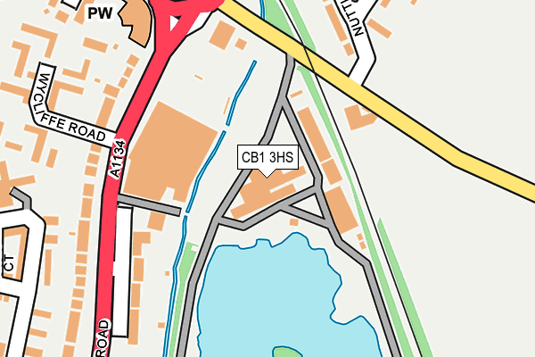 CB1 3HS map - OS OpenMap – Local (Ordnance Survey)