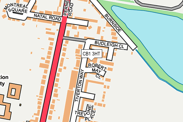 CB1 3HT map - OS OpenMap – Local (Ordnance Survey)