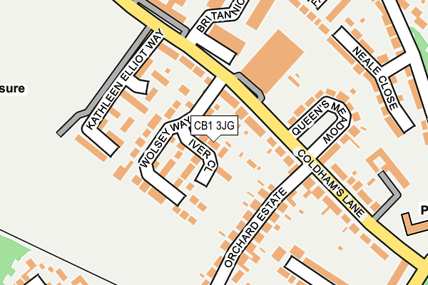 CB1 3JG map - OS OpenMap – Local (Ordnance Survey)