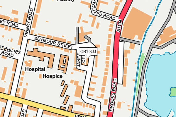 CB1 3JJ map - OS OpenMap – Local (Ordnance Survey)