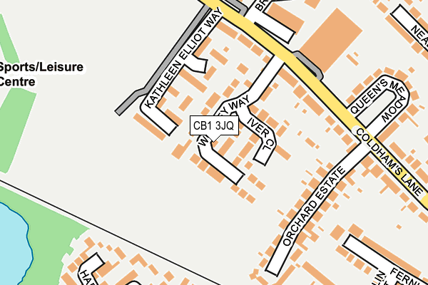 CB1 3JQ map - OS OpenMap – Local (Ordnance Survey)