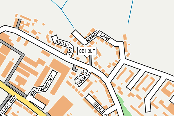CB1 3LF map - OS OpenMap – Local (Ordnance Survey)