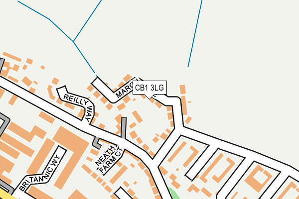 CB1 3LG map - OS OpenMap – Local (Ordnance Survey)