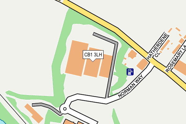 CB1 3LH map - OS OpenMap – Local (Ordnance Survey)