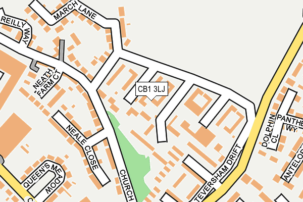 CB1 3LJ map - OS OpenMap – Local (Ordnance Survey)