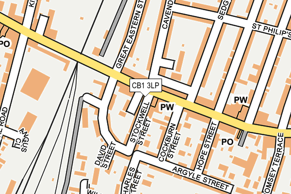CB1 3LP map - OS OpenMap – Local (Ordnance Survey)