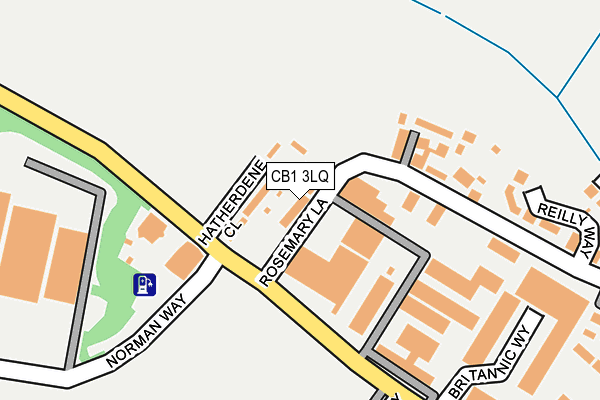 CB1 3LQ map - OS OpenMap – Local (Ordnance Survey)