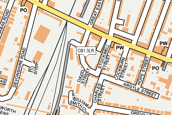 CB1 3LR map - OS OpenMap – Local (Ordnance Survey)