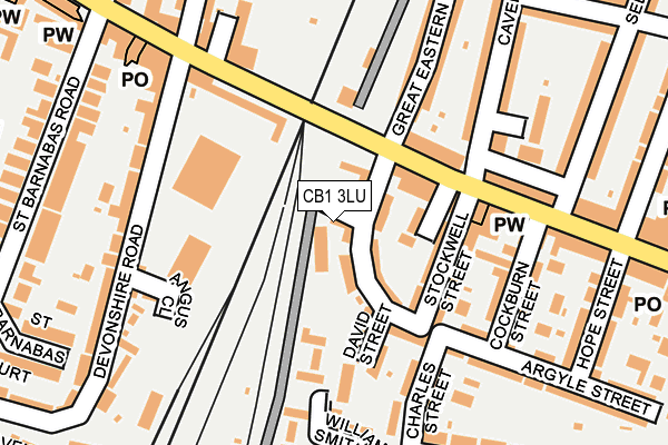 CB1 3LU map - OS OpenMap – Local (Ordnance Survey)