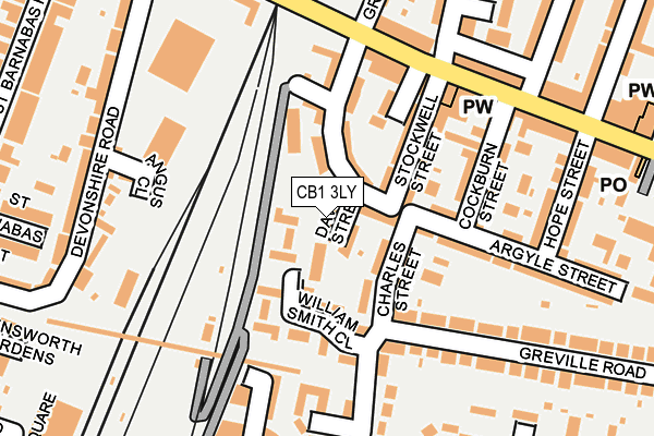 CB1 3LY map - OS OpenMap – Local (Ordnance Survey)