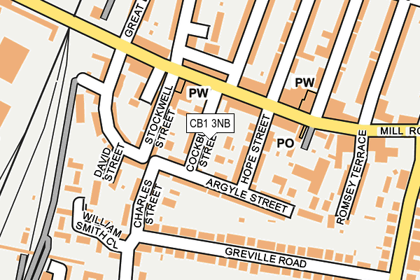 CB1 3NB map - OS OpenMap – Local (Ordnance Survey)