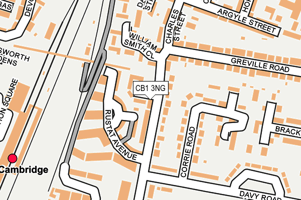 CB1 3NG map - OS OpenMap – Local (Ordnance Survey)