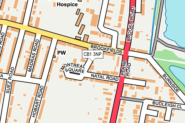 CB1 3NP map - OS OpenMap – Local (Ordnance Survey)