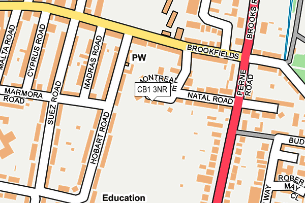 CB1 3NR map - OS OpenMap – Local (Ordnance Survey)