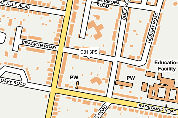 CB1 3PS map - OS OpenMap – Local (Ordnance Survey)